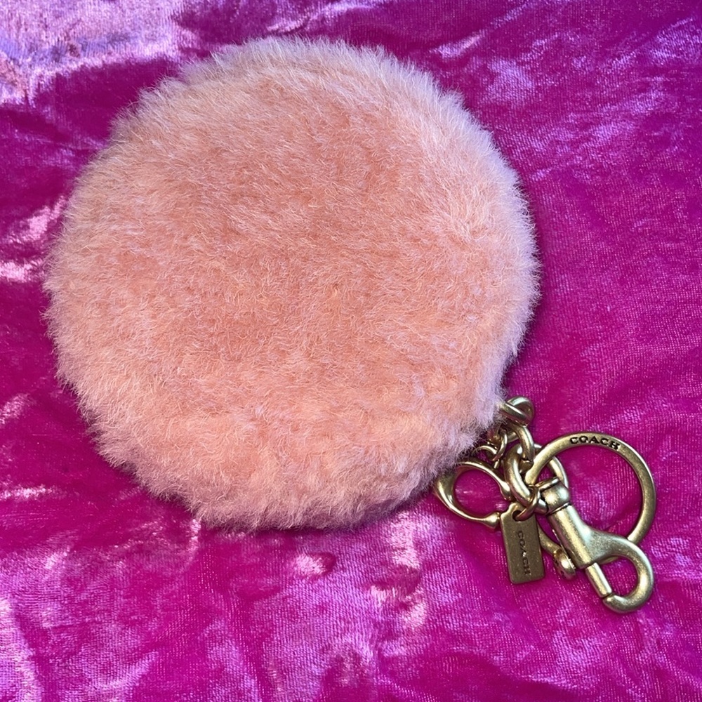 Coach Shearling Coin Purse